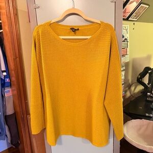 Eileen Fisher Golden Yellow Crew Neck Sweater